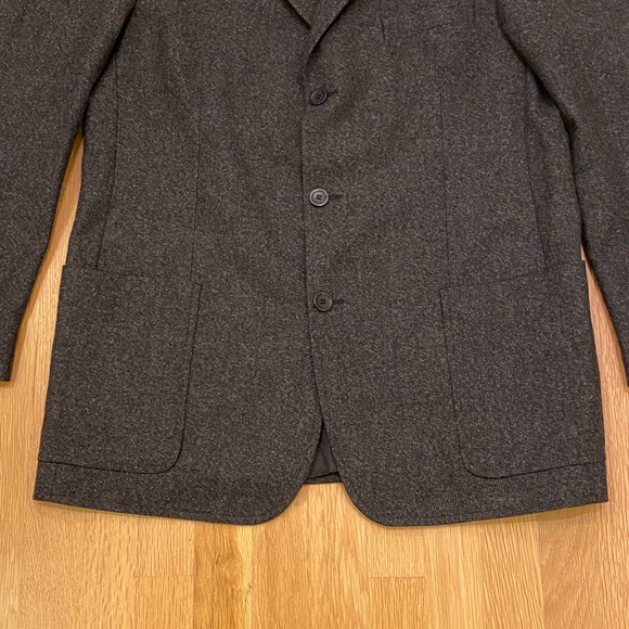 Bachrach Mens Charcoal Wool 3 Button Blazer  / Mens Size L 42 - Picture 3 of 15